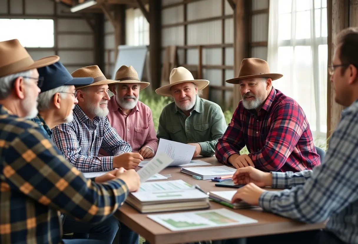 Farmers participating in AGAware financial management workshop