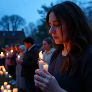 Community members gathered at a candlelight vigil in Florence KY