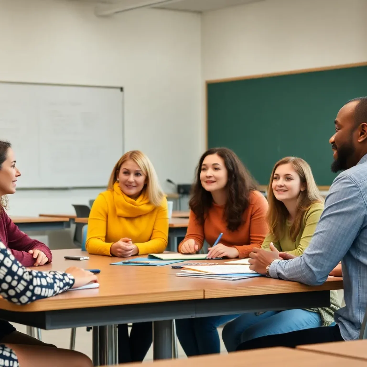Florence-Carlton School Board members in a meeting
