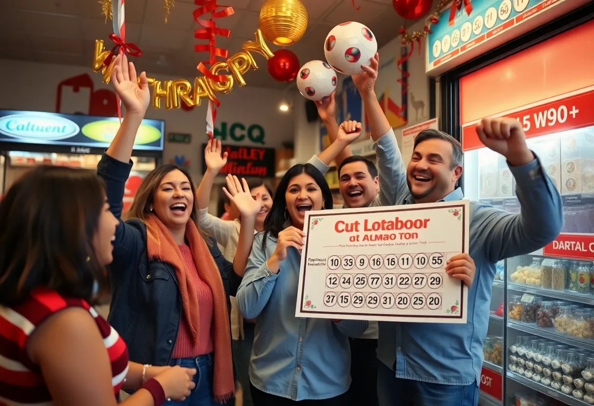 Celebration of lottery winners in Florence