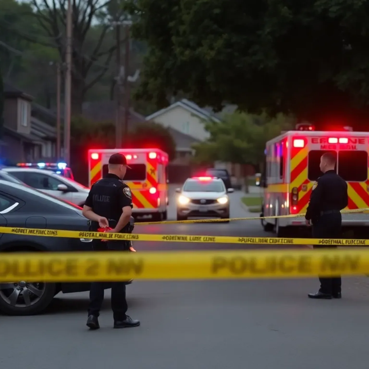 Emergency services at a residential area in Florence SC