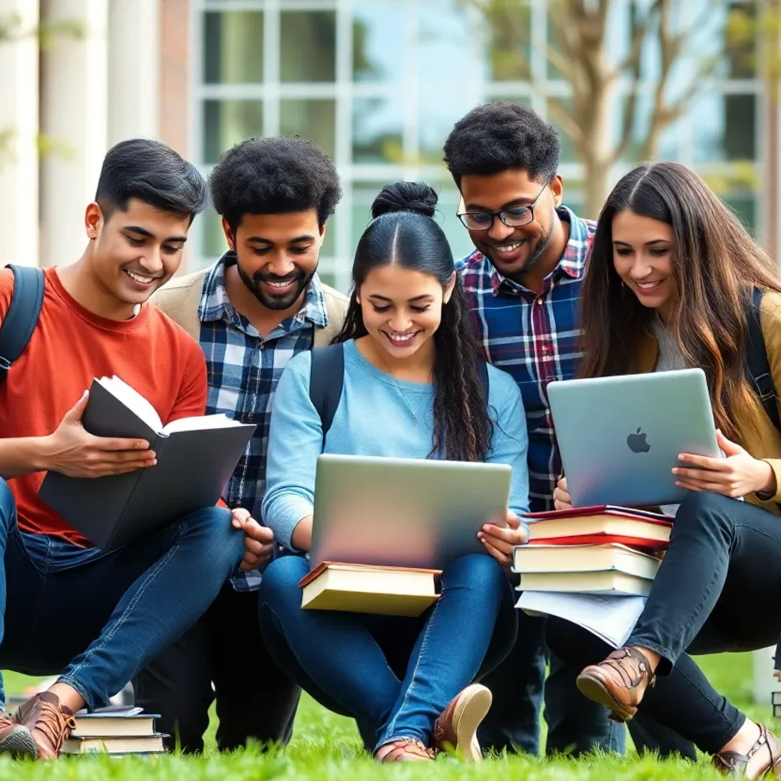 Students studying at Francis Marion University
