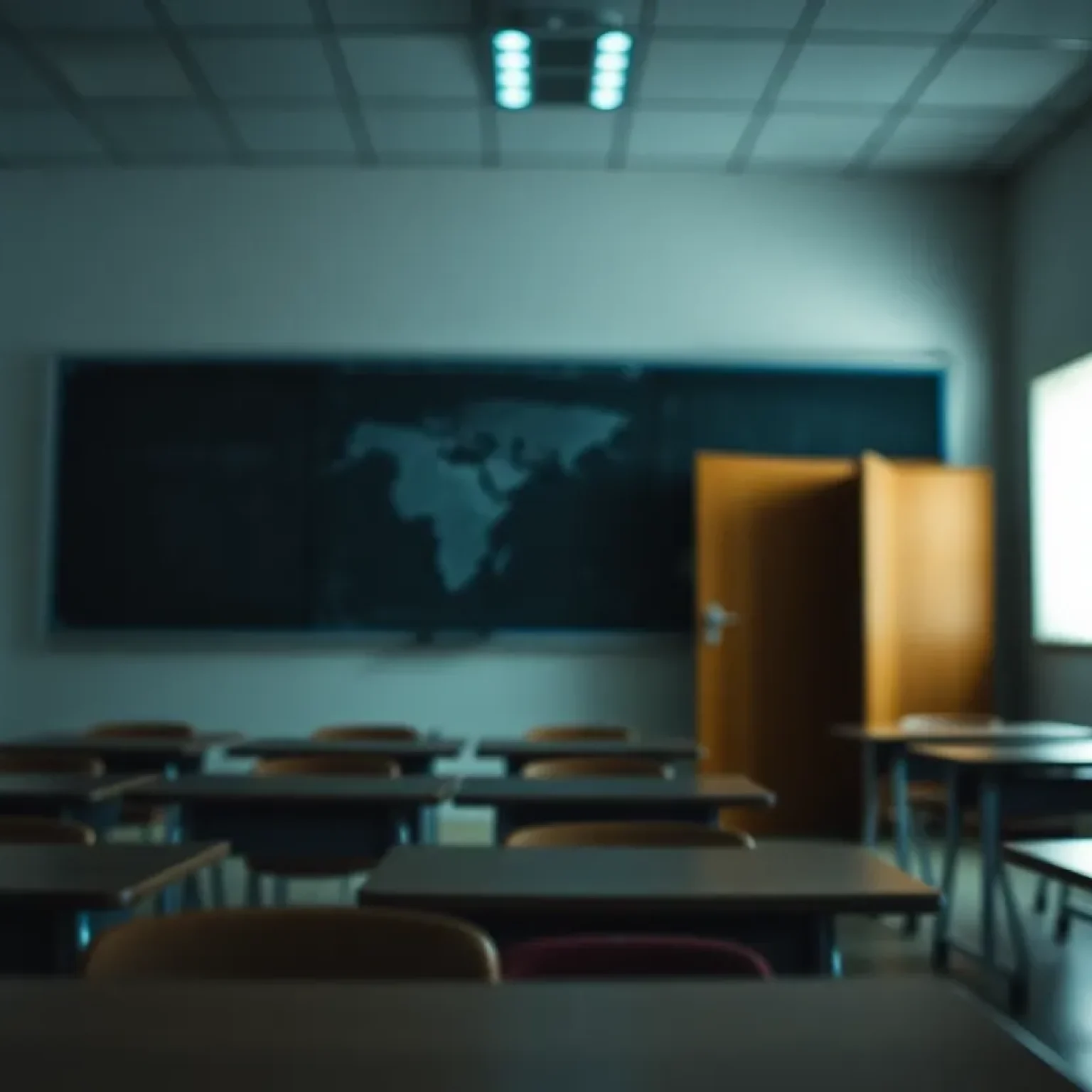 Illustration of a classroom symbolizing the importance of child safety and accountability in education