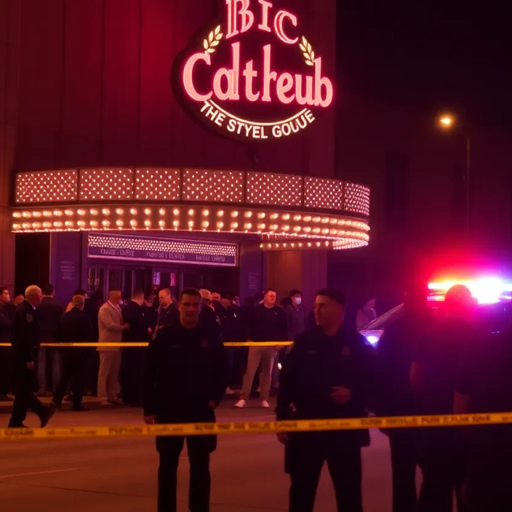 Police response at the scene of a nightclub shooting in Florence County