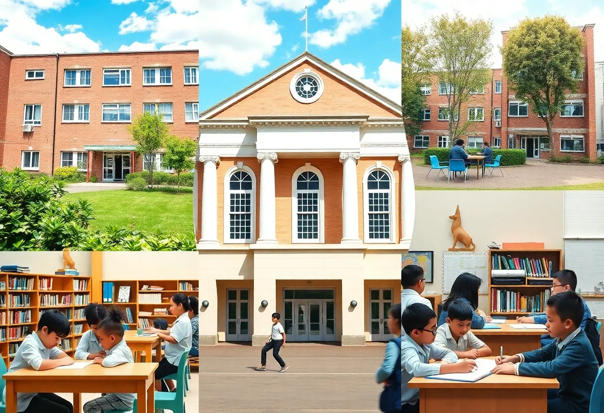 Collage of three schools recognized as Palmetto's Finest in 2025