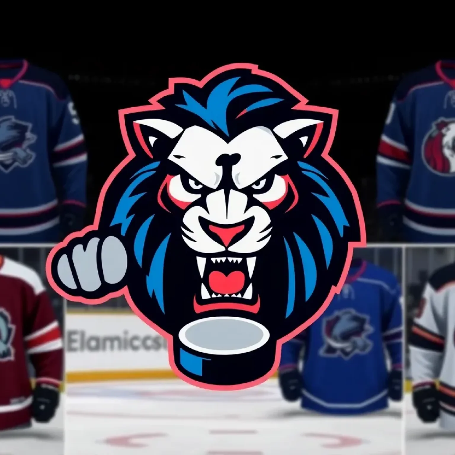 New logo and jerseys of the Pee Dee Ice Cats hockey team