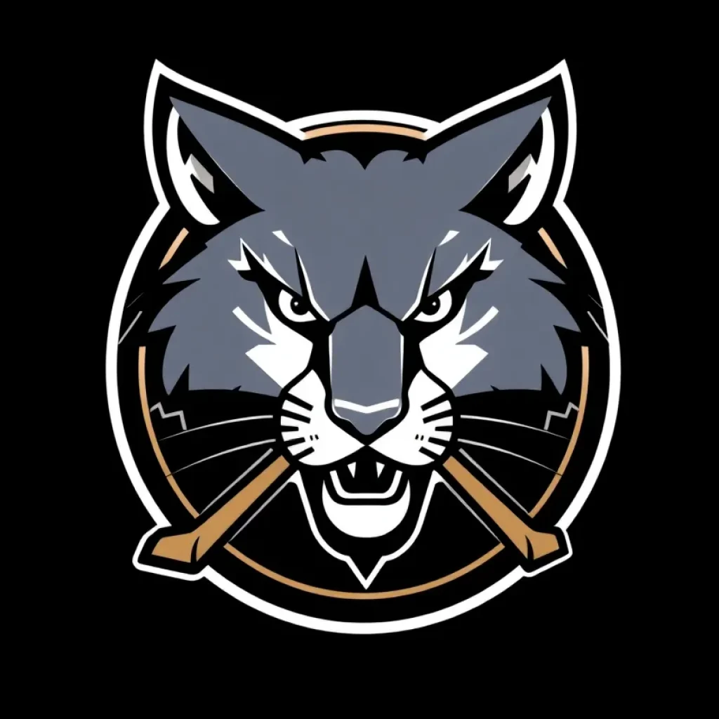 Logo of the Pee Dee Ice Cats hockey team