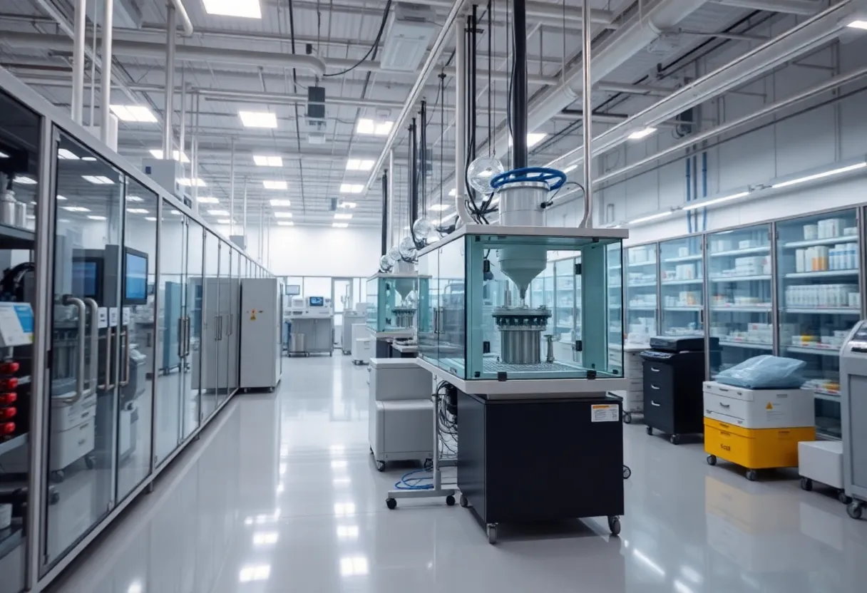 Advanced pharmaceutical manufacturing facility for mental health treatments