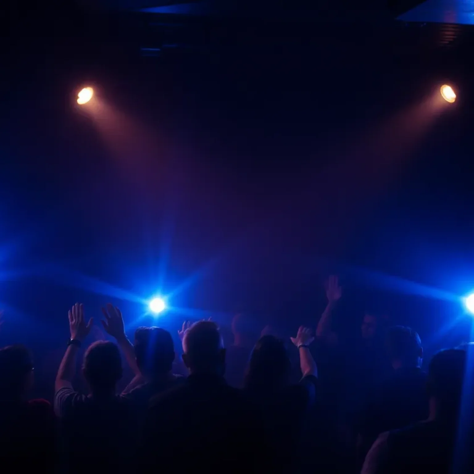 Police lights at Qulture nightclub scene