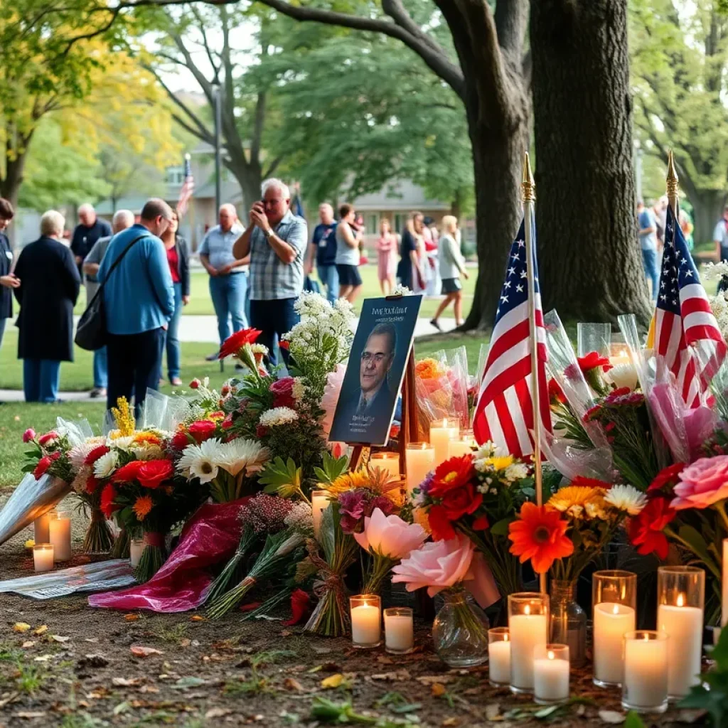 Community memorial for a dedicated law enforcement officer