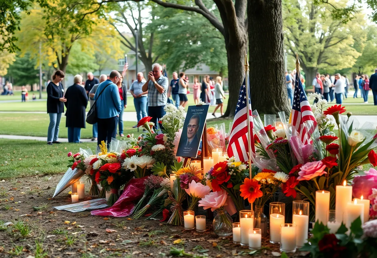Community memorial for a dedicated law enforcement officer
