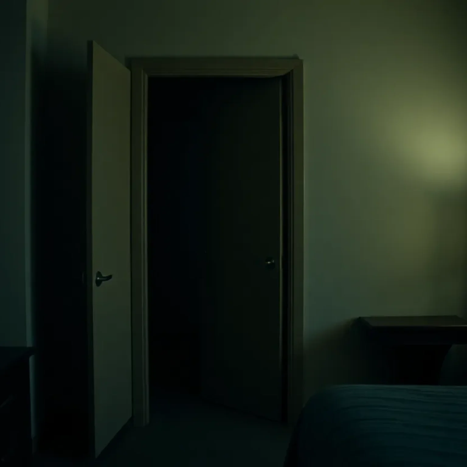 Crime scene at a hotel room