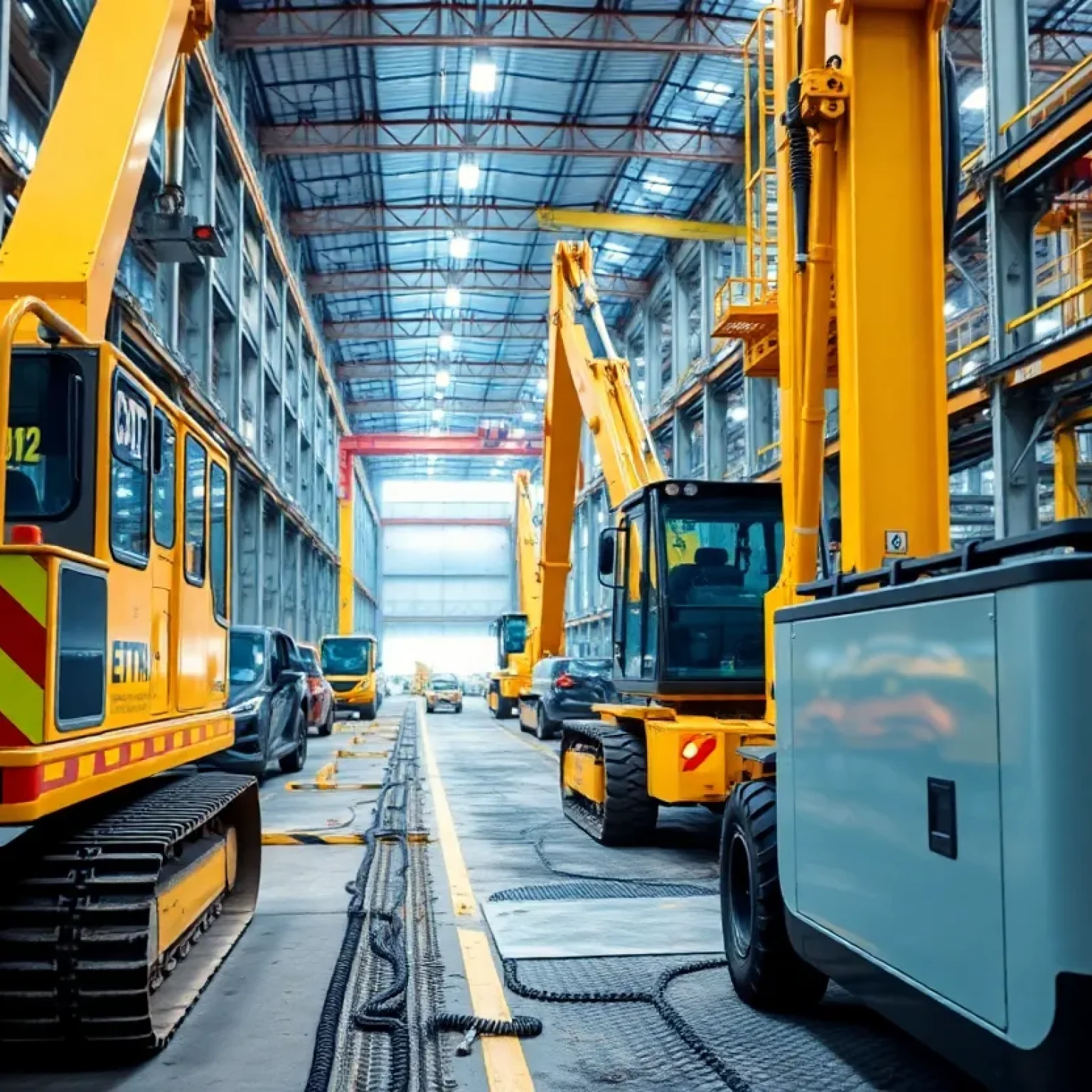 Construction site for electric vehicle battery plant in Florence
