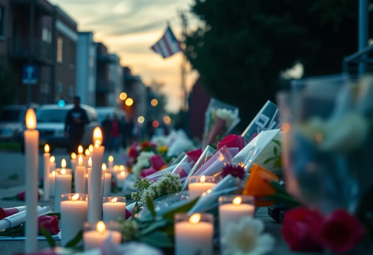 Community vigil held for the victim of a shooting incident in Florence