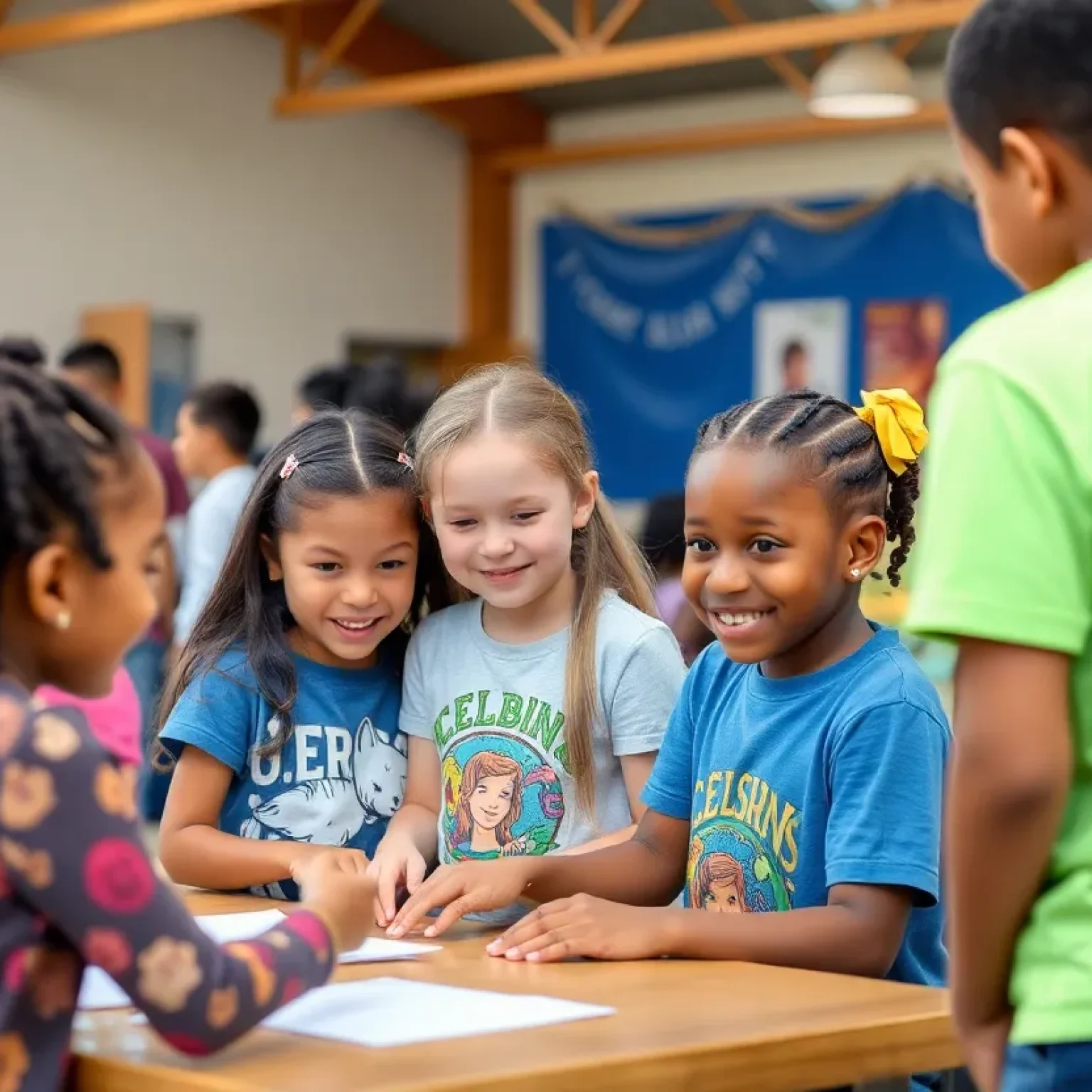 Children participating in activities at the Boys & Girls Club