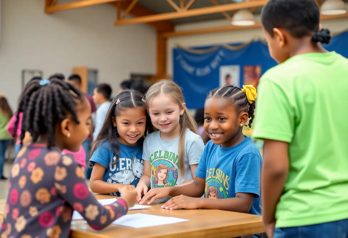 Children participating in activities at the Boys & Girls Club