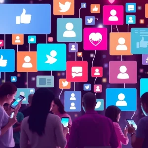Visual representation of social media engagement strategies