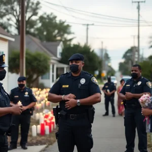 Community members mourning the loss due to gun violence in Florence.