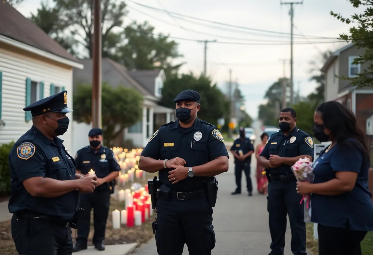 Community members mourning the loss due to gun violence in Florence.