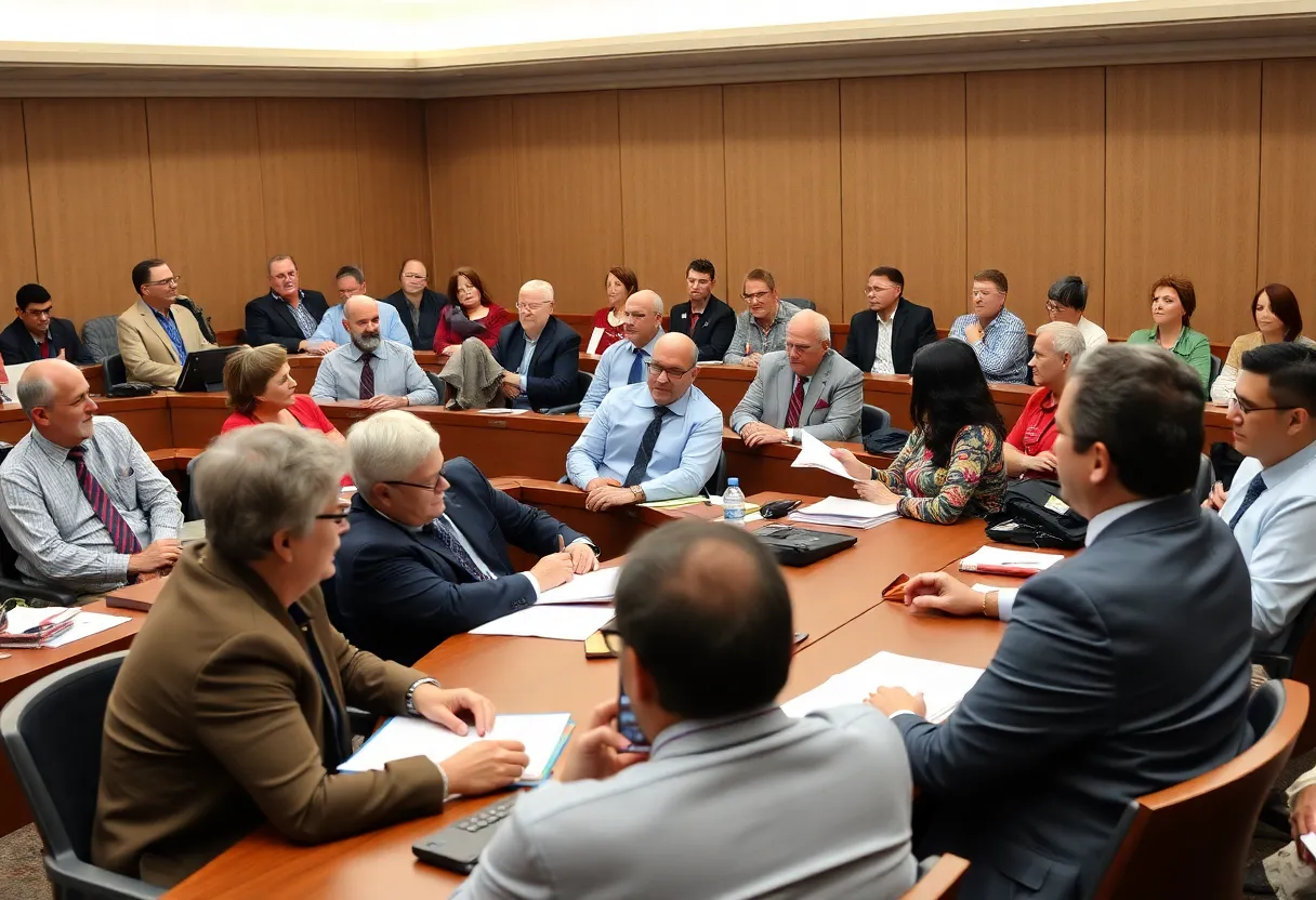 Florence County Council members discussing budget ordinance