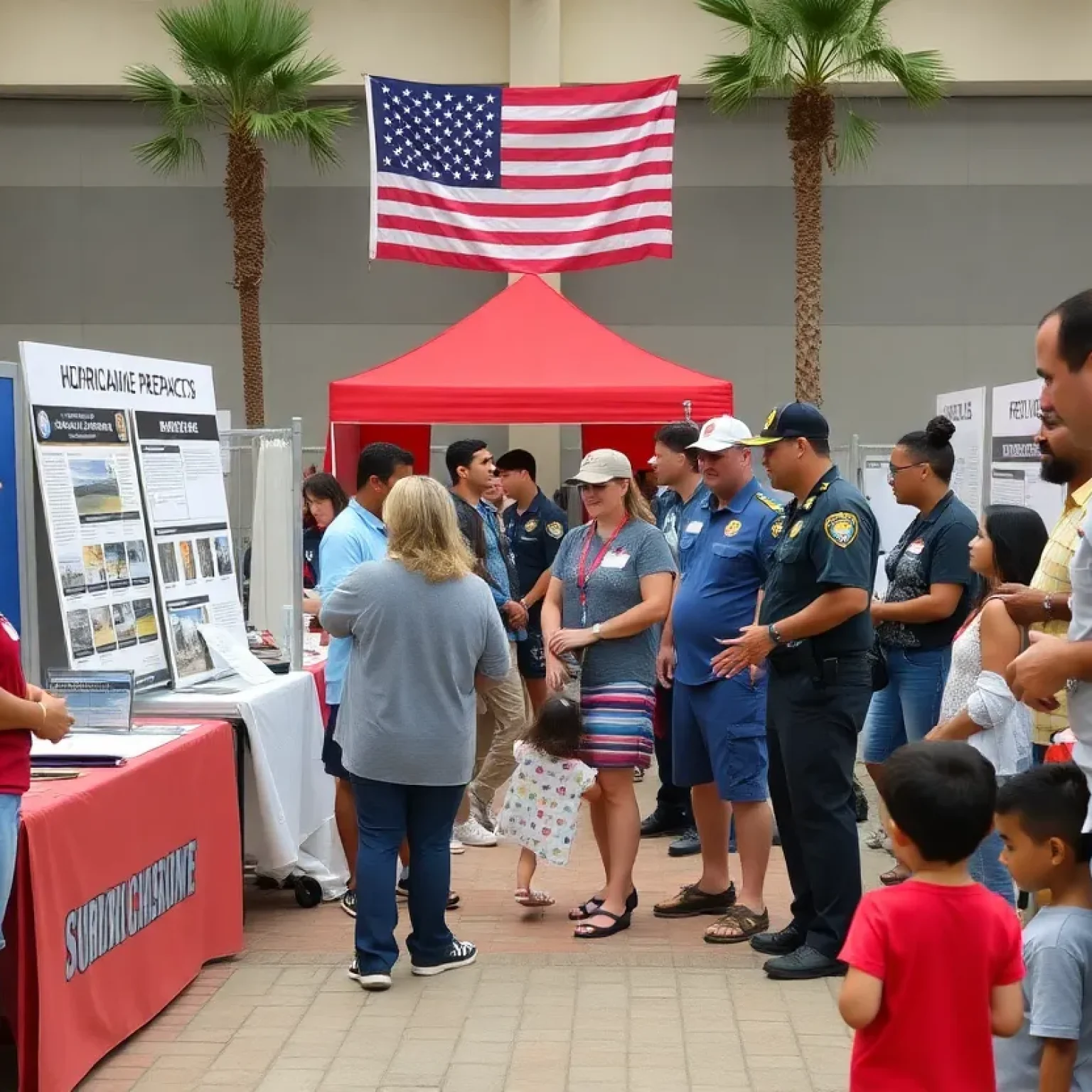 Community members attending Florence County hurricane preparedness event.