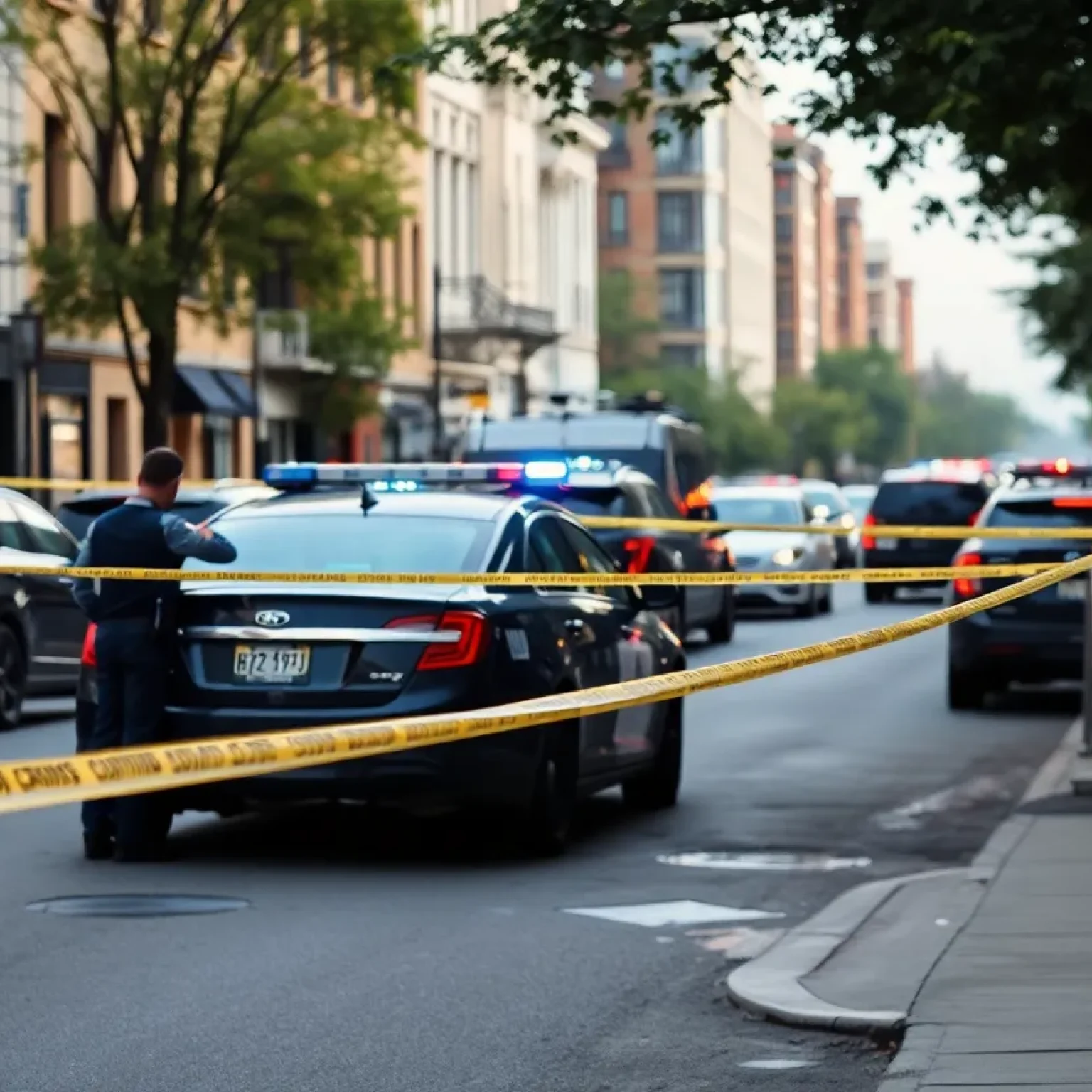 Police presence at a shooting scene in Florence.