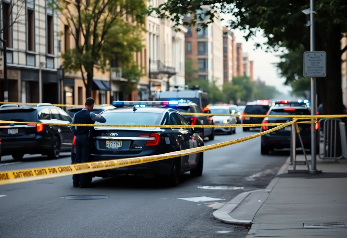 Police presence at a shooting scene in Florence.