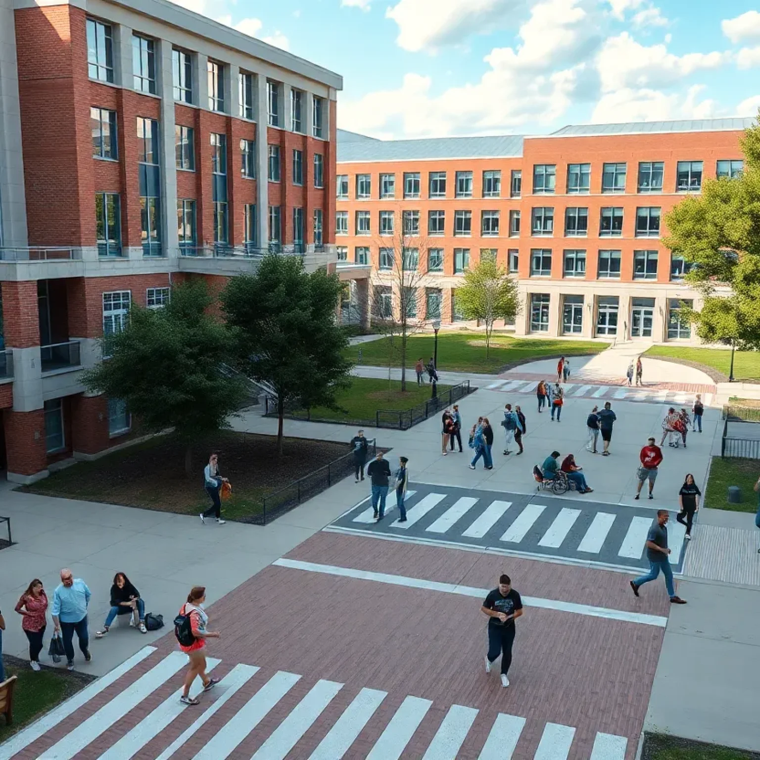Students enjoying a vibrant campus environment at Francis Marion University.