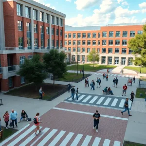 Students enjoying a vibrant campus environment at Francis Marion University.