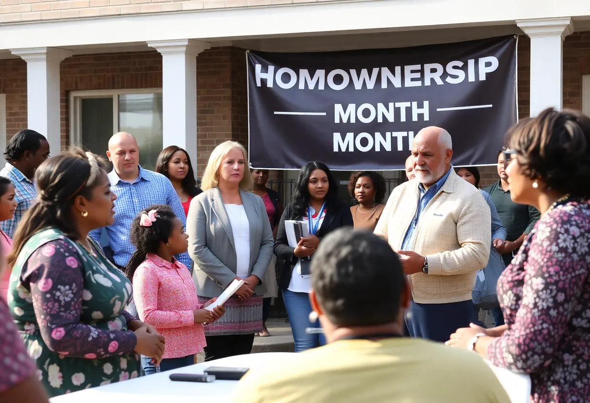 Community event celebrating Homeownership Month in Florence