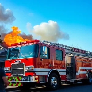 Firefighters responding to a house fire in Florence SC
