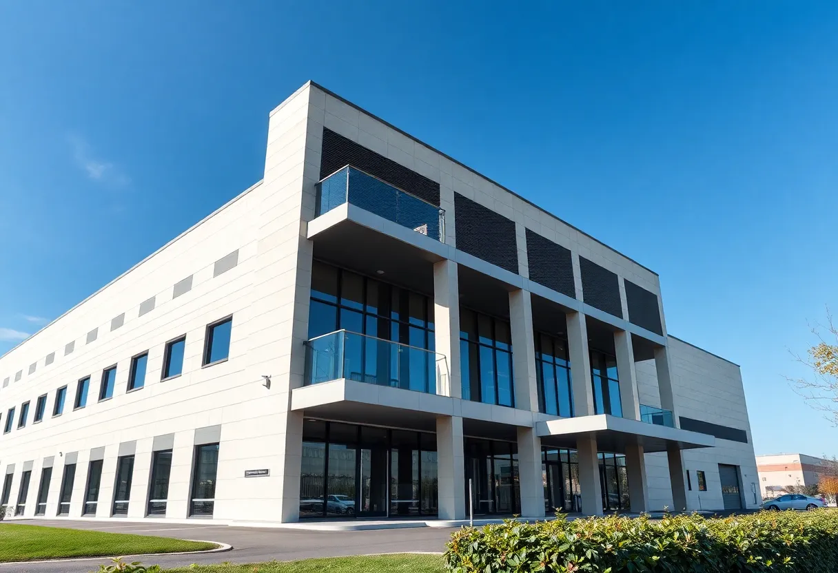 Exterior view of the new M&P Logistics headquarters in Florence