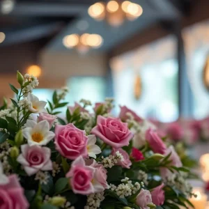 Floral arrangement at a memorial service for Terry Thompson