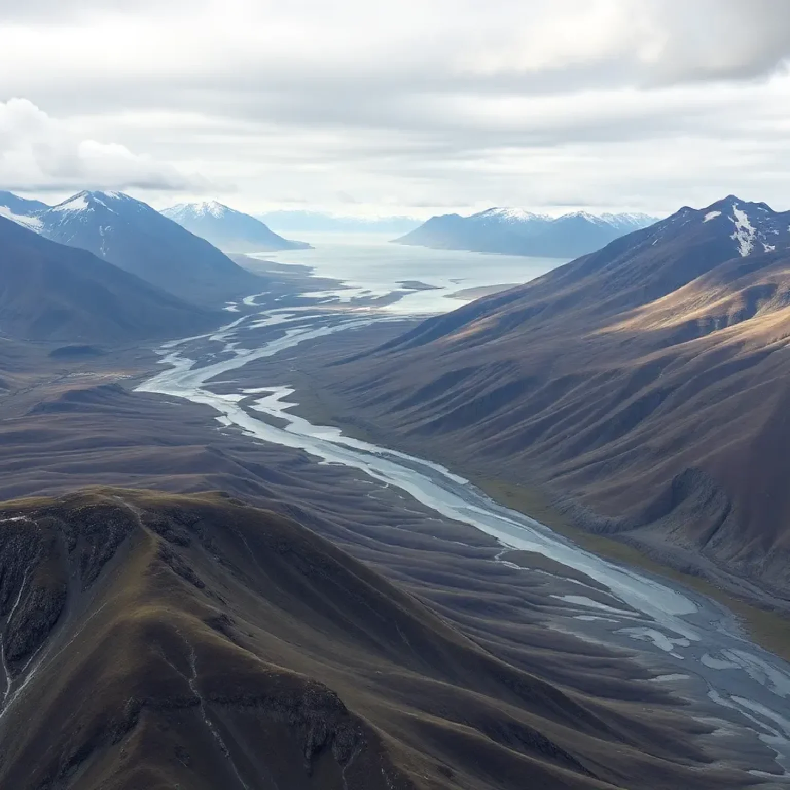 Landscape of Alaska Peninsula post-earthquake