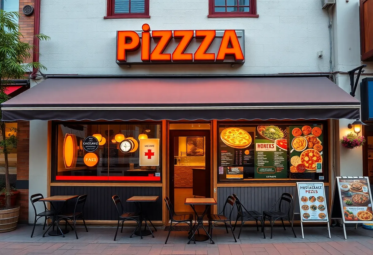 Exterior view of Big Daddy's Pizza and Wings restaurant in Florence