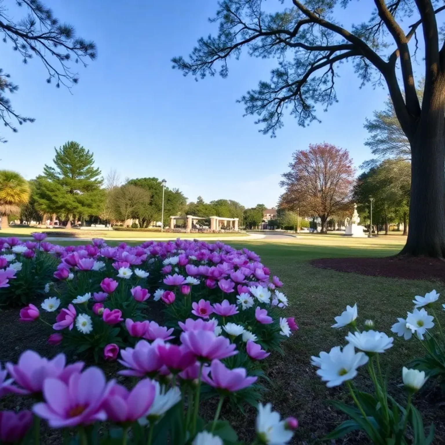 Community park in Florence, South Carolina, representing remembrance.