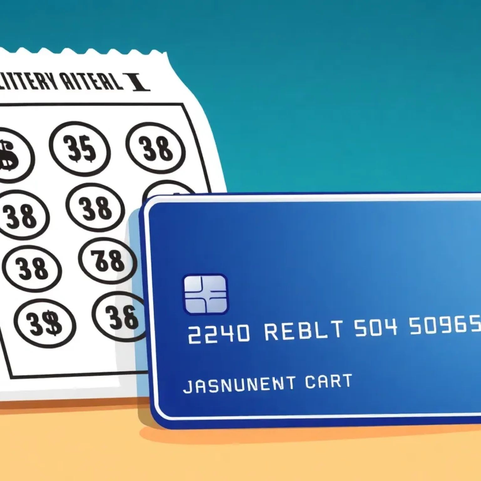 Debit Card and Lottery Ticket