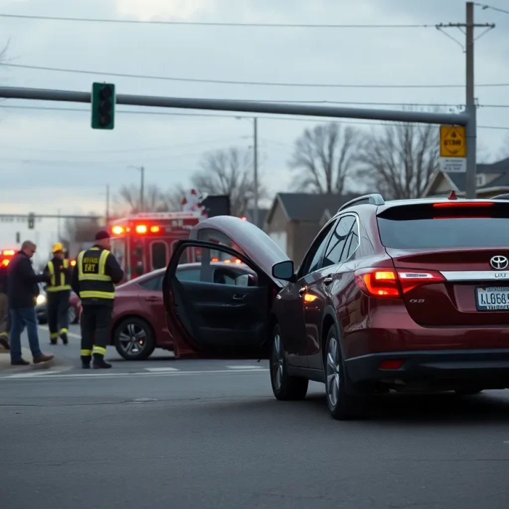 Emergency responders at the scene of a DUI crash in Florence, SC