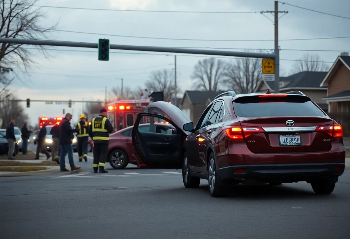 Emergency responders at the scene of a DUI crash in Florence, SC