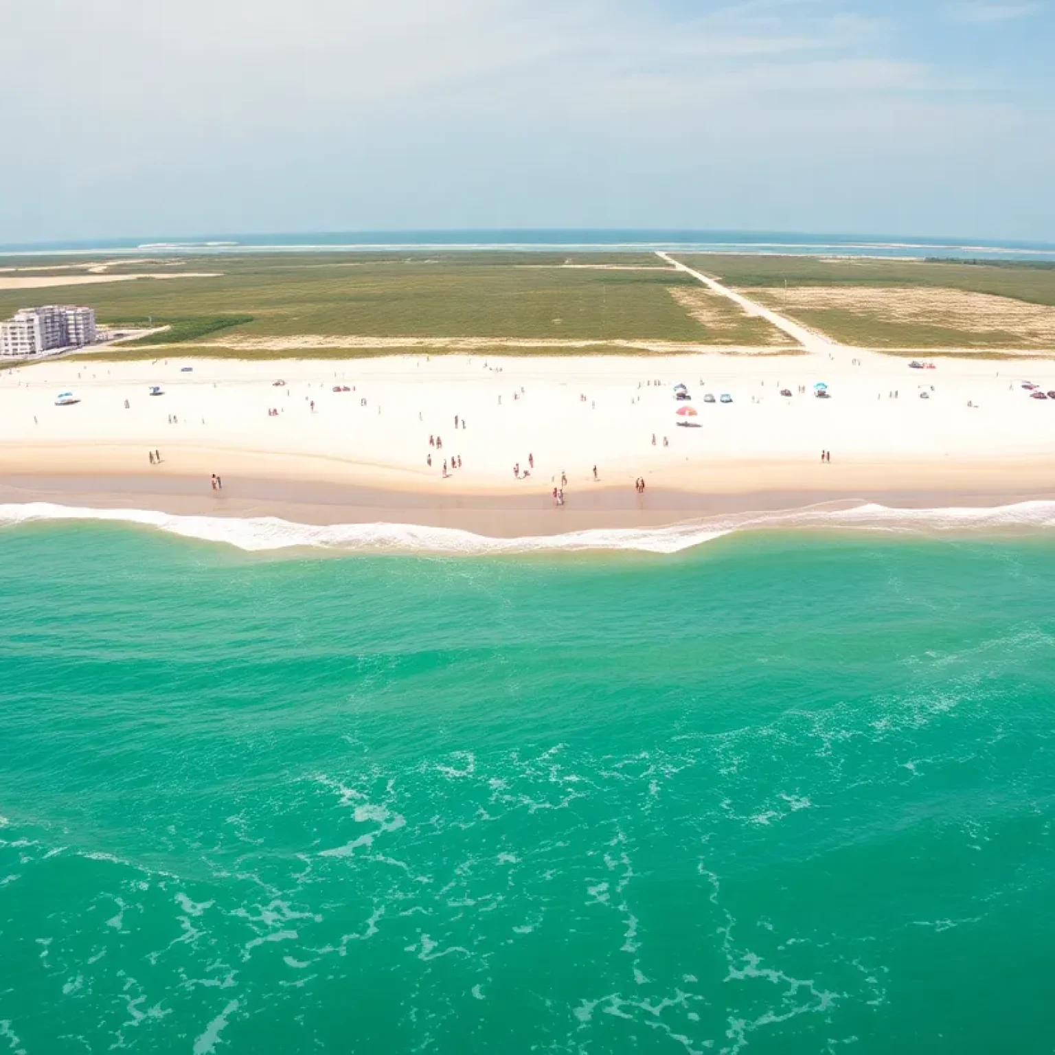 Contaminated water warning sign at South Carolina beach