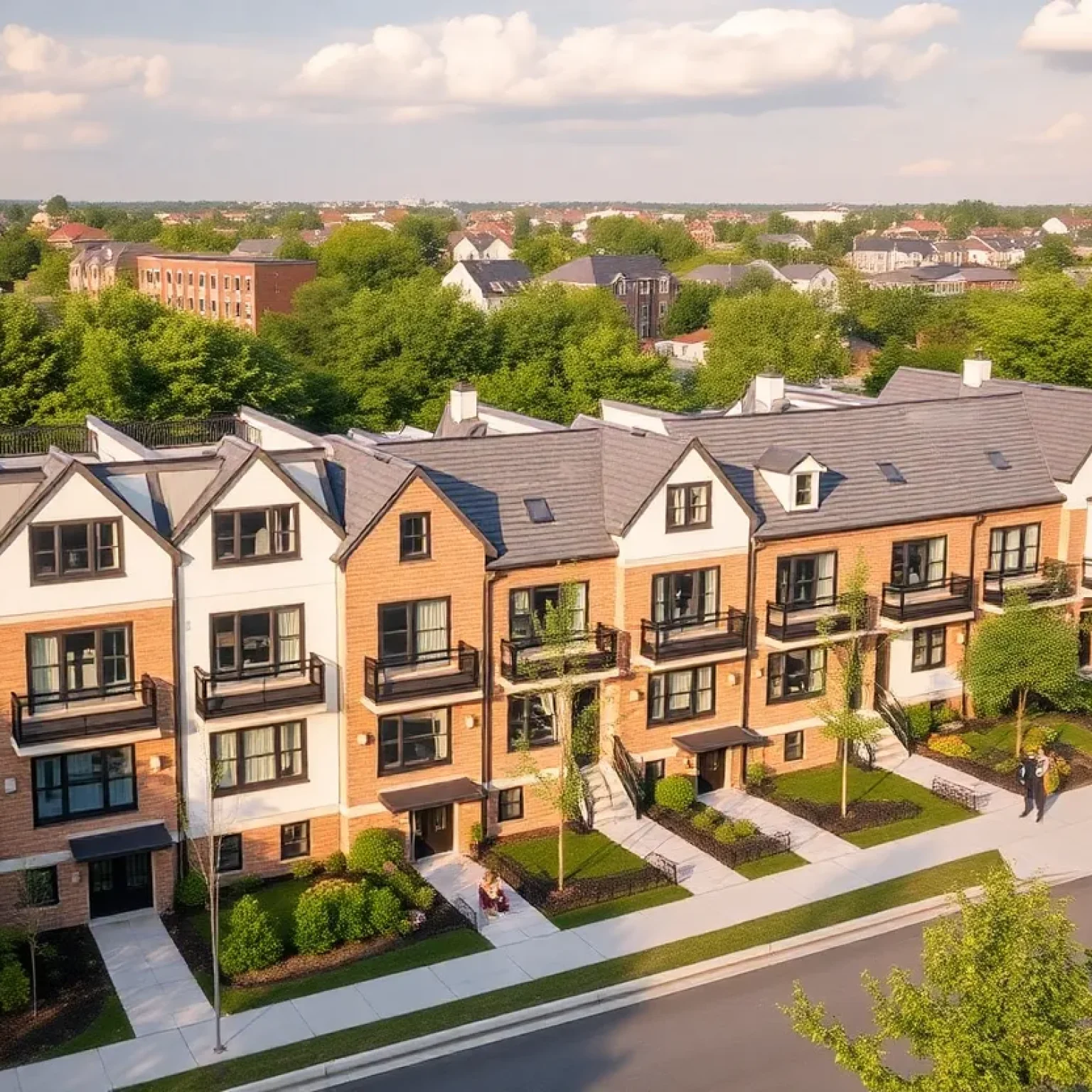 Newly constructed town homes in East Florence neighborhood