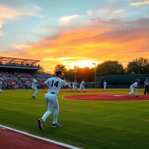 Florence Post 1 baseball team in action during playoffs
