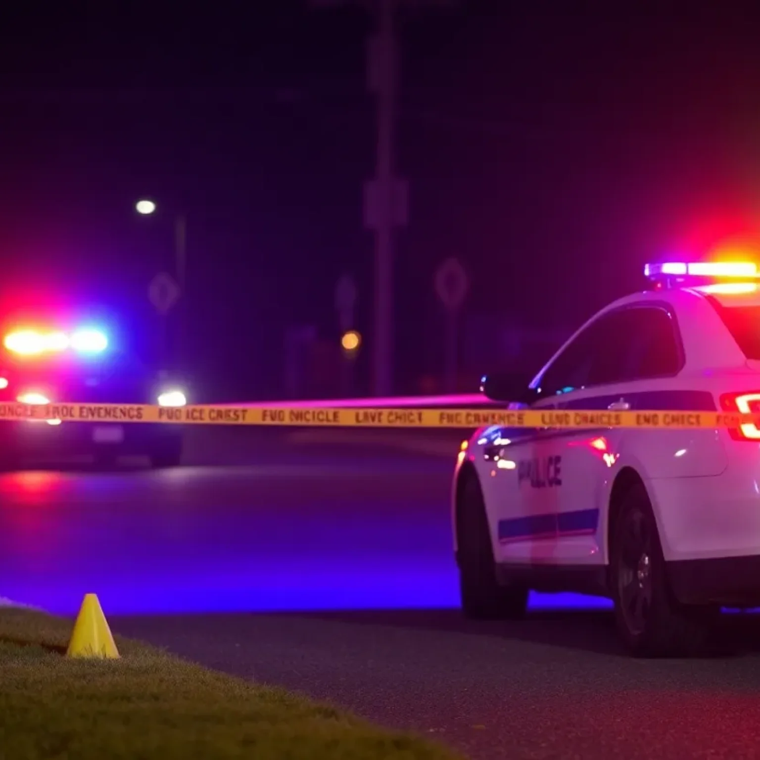 Police at the scene of a shooting investigation in Florence, South Carolina
