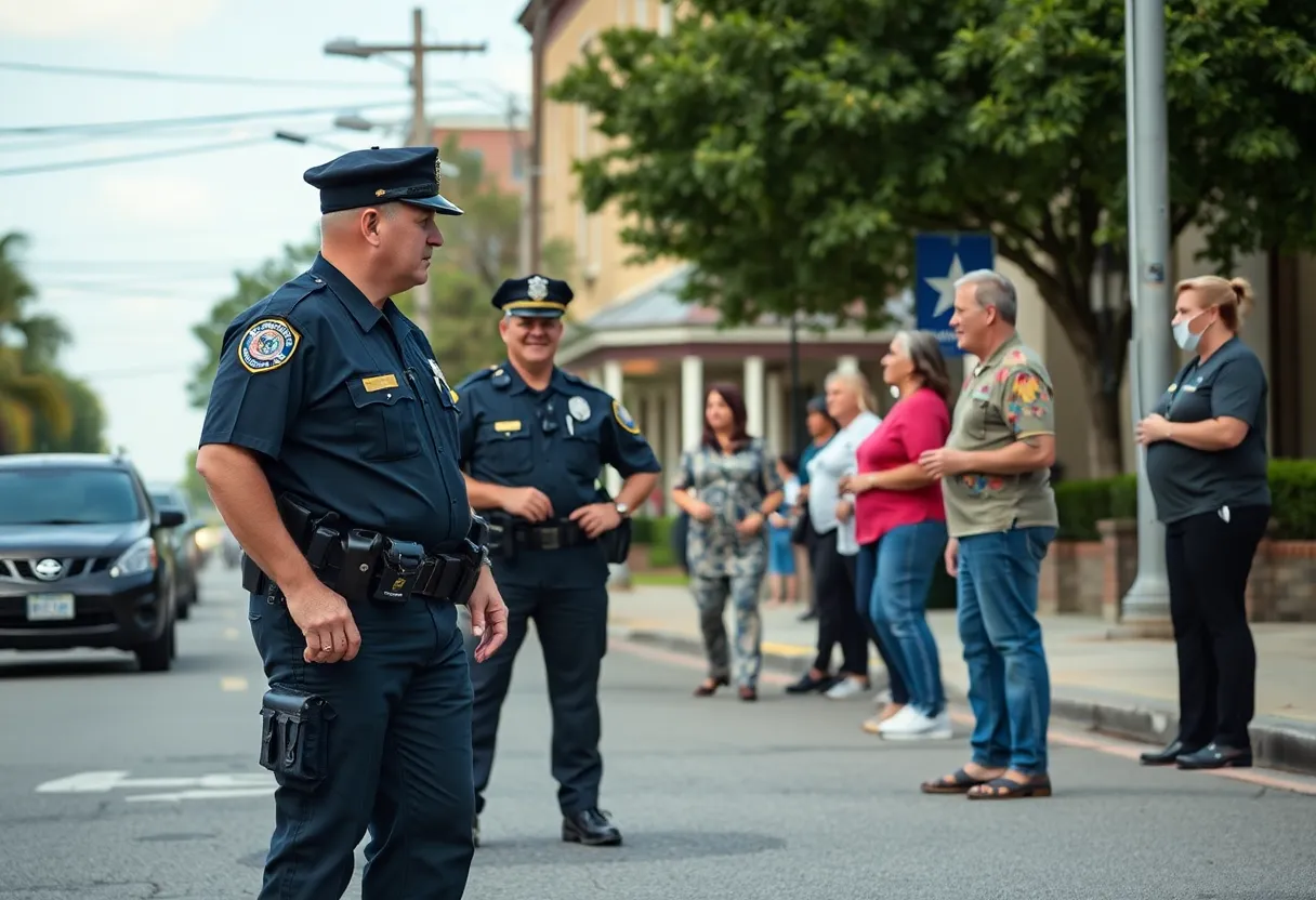 Police presence in Florence following shooting incidents.