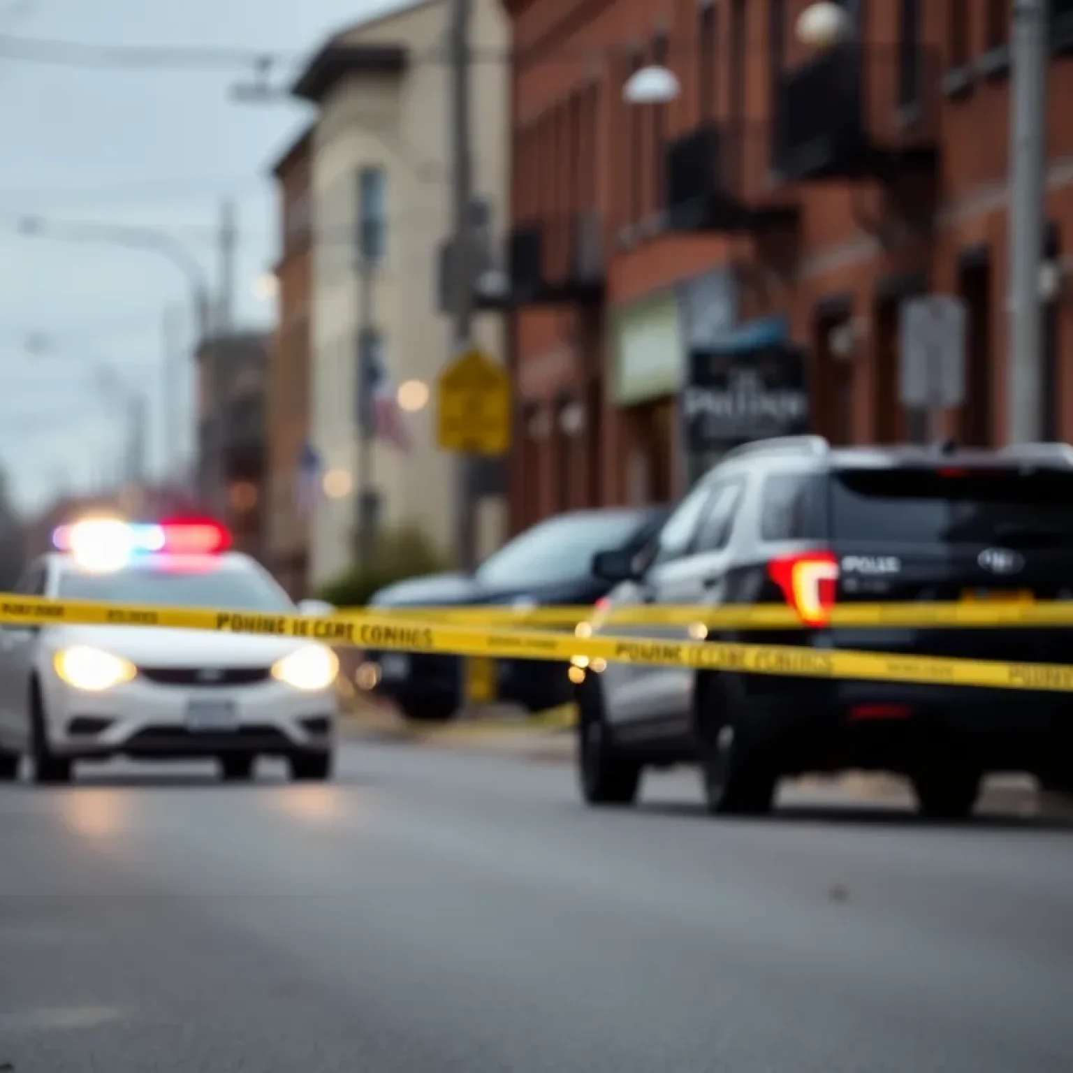 Police investigation scene in Florence
