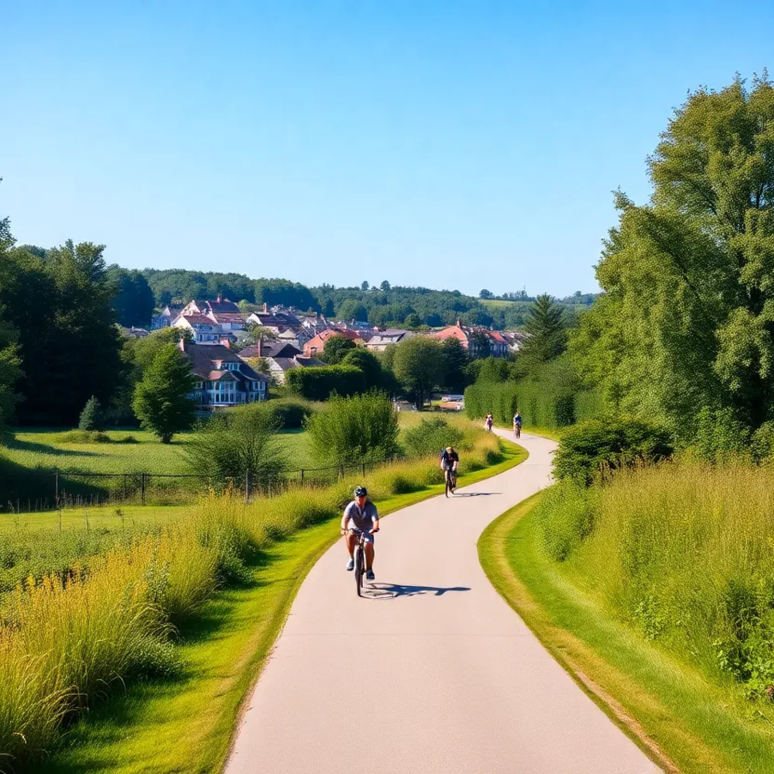 Concept image of the Florence to Sumter biking and walking trail