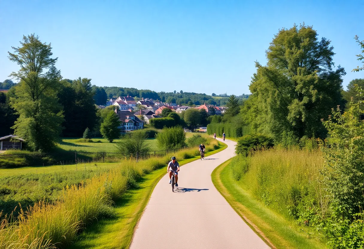 Concept image of the Florence to Sumter biking and walking trail