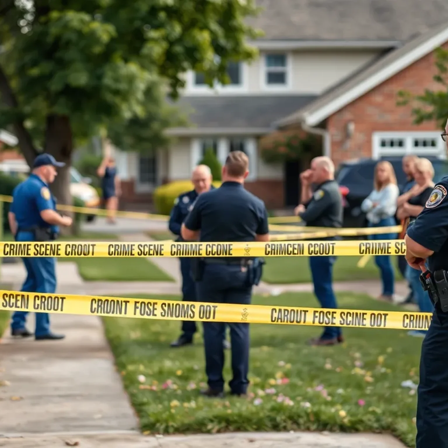 Police scene on Bradford Street in Florence