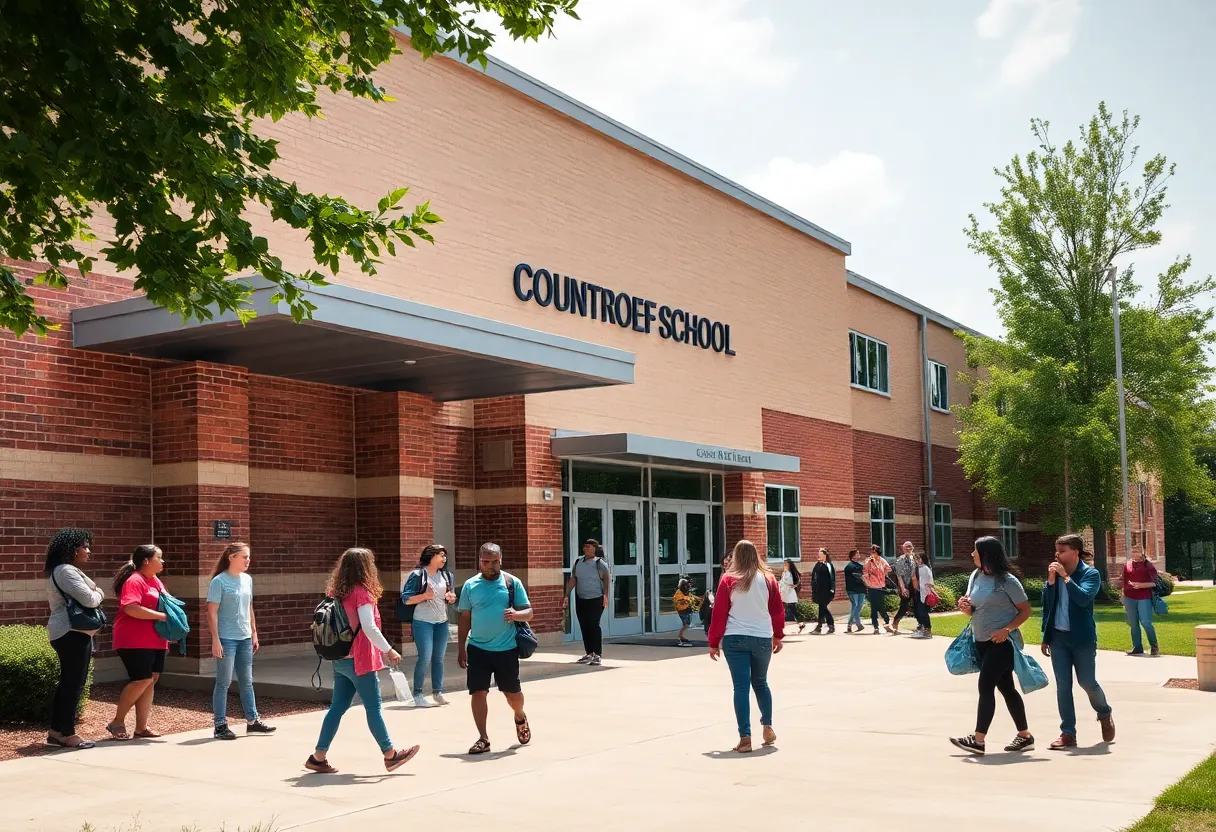 Exterior view of Jasper County School District school building