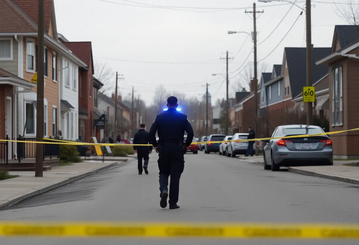 Police presence on a Lake City street during a sexual assault investigation
